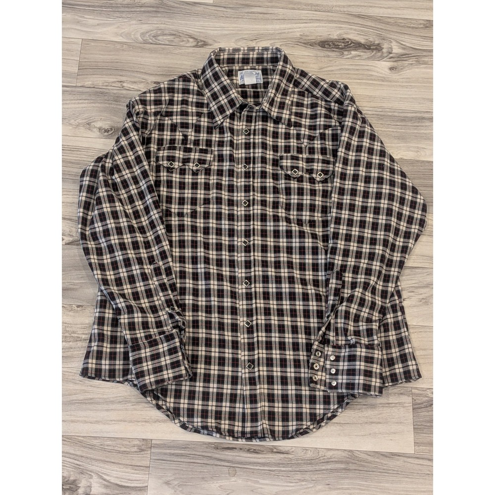 Vintage Carhartt Rugged Outdoor Wear Flannel Plaid Shirt Mens Large Made in USA